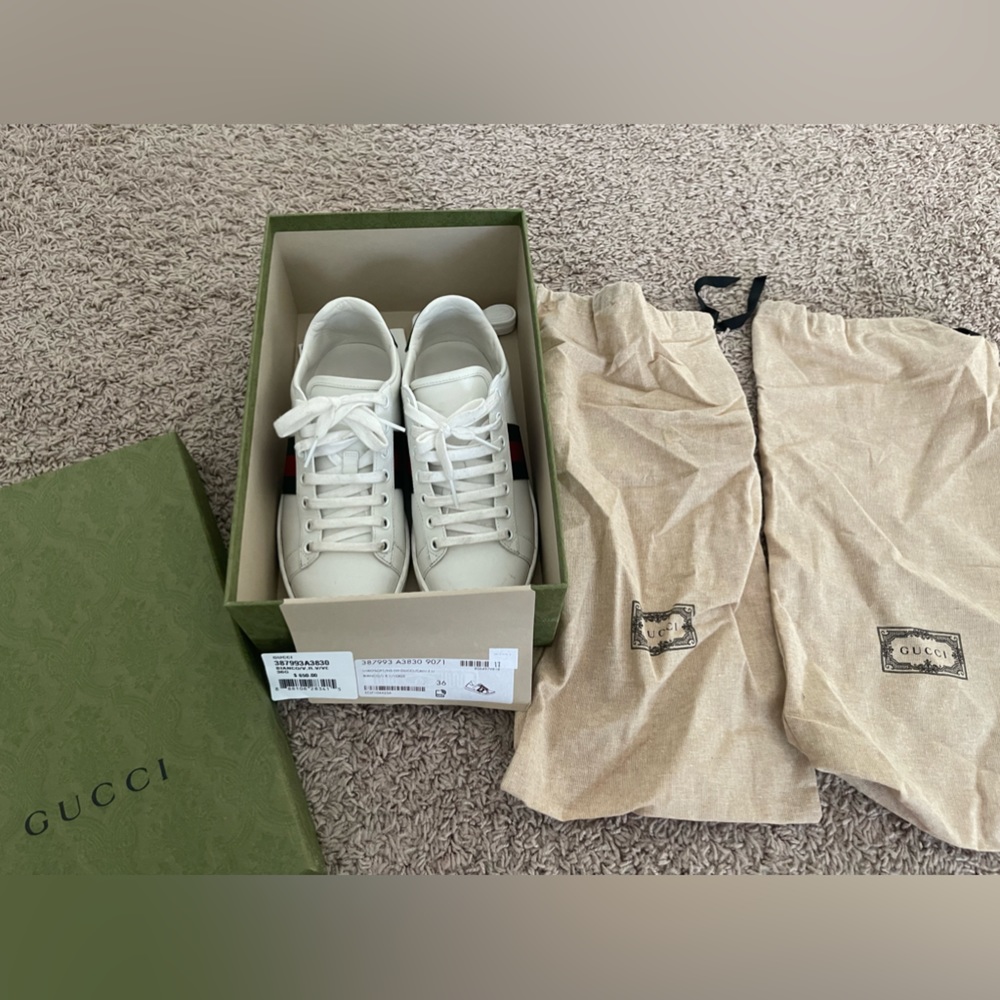 Gucci Women's Ace Low-Top Sneakers - Picture 3 of 4